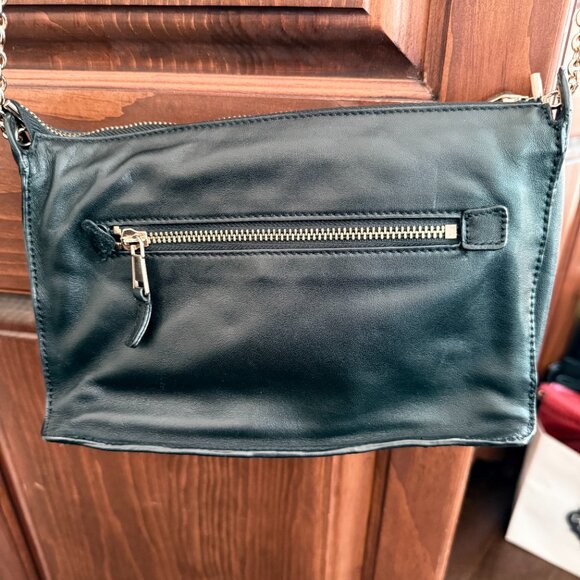 BLACK LEATHER CROSSBODY - Picture 2 of 4